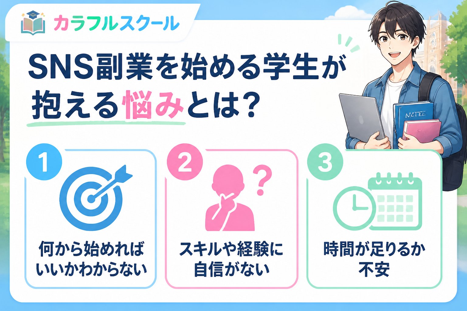 副業・クリエイター SNS副業を始める学生が抱える悩みとは？