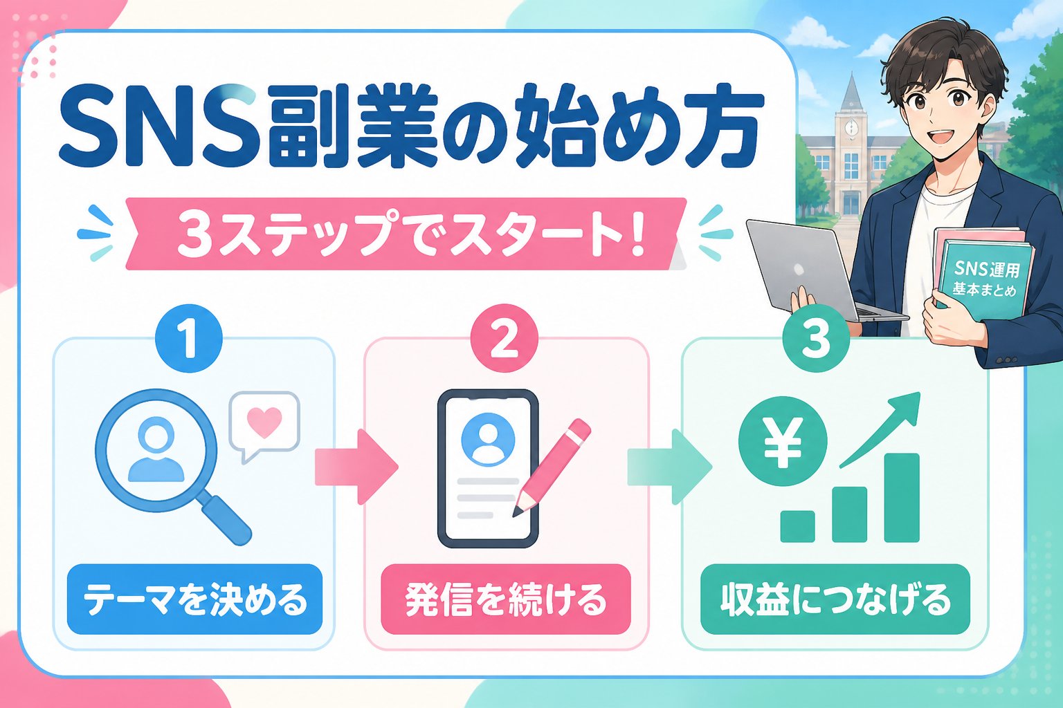 副業・クリエイター SNS副業の始め方を段階的に解説