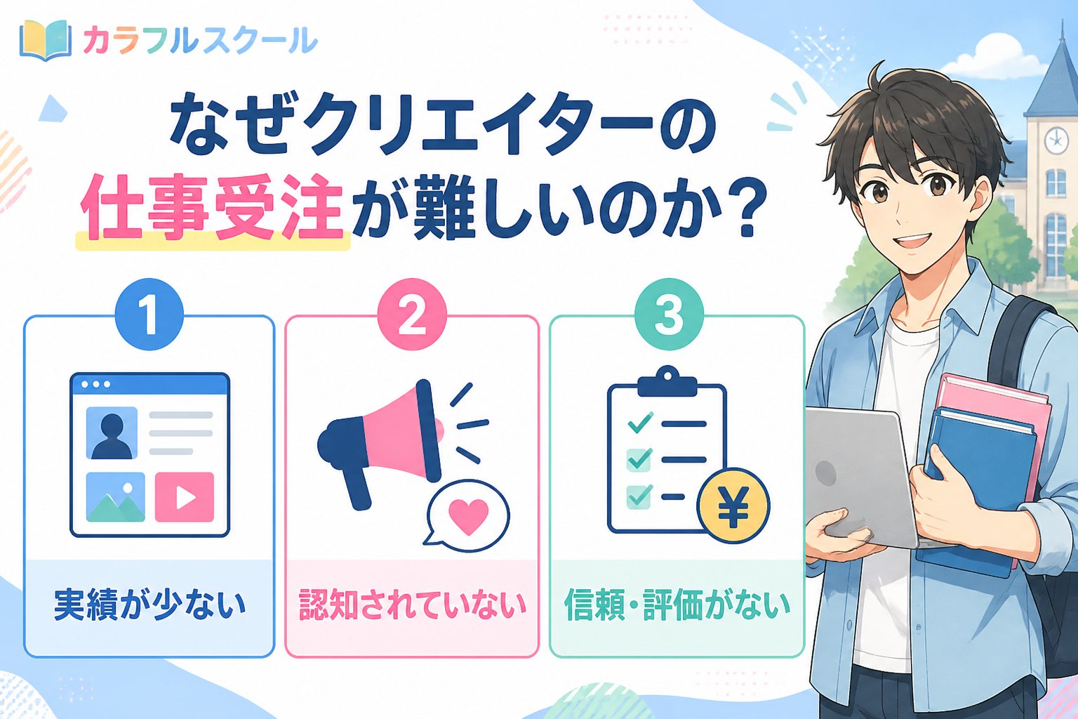 副業・クリエイター なぜクリエイターの仕事受注が難しいのか?初心者が直面する悩み