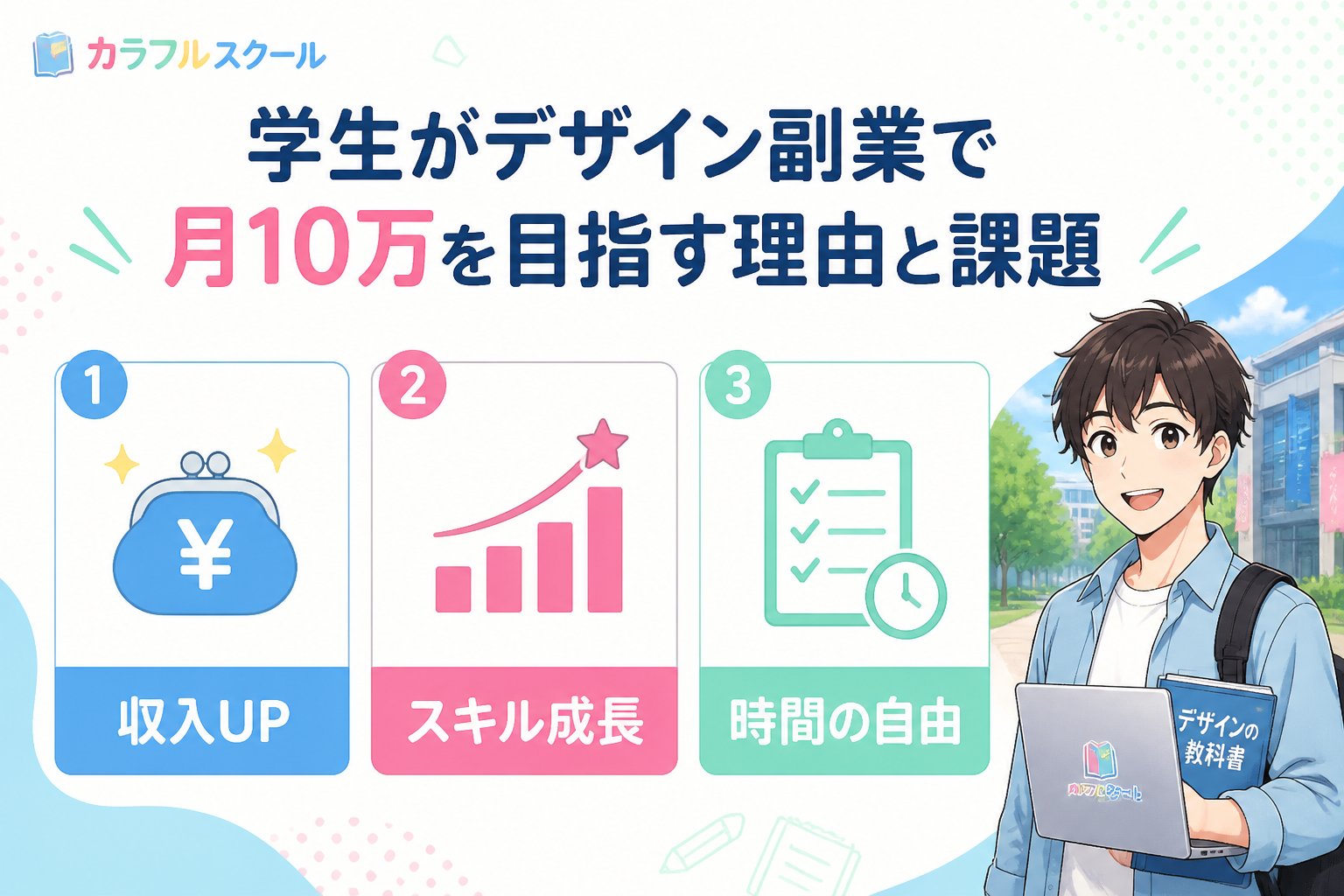 副業・クリエイター 学生がデザイン副業で月10万を目指す理由と課題