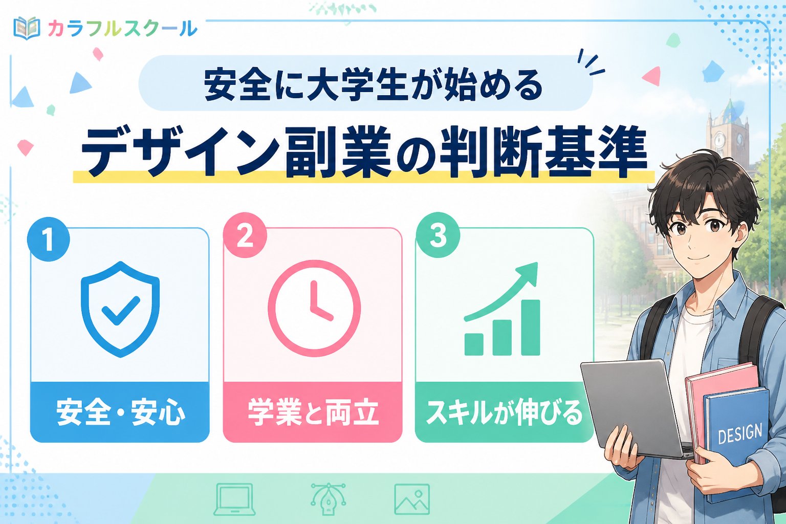 副業・クリエイター 安全に大学生が始めるデザイン副業の判断基準