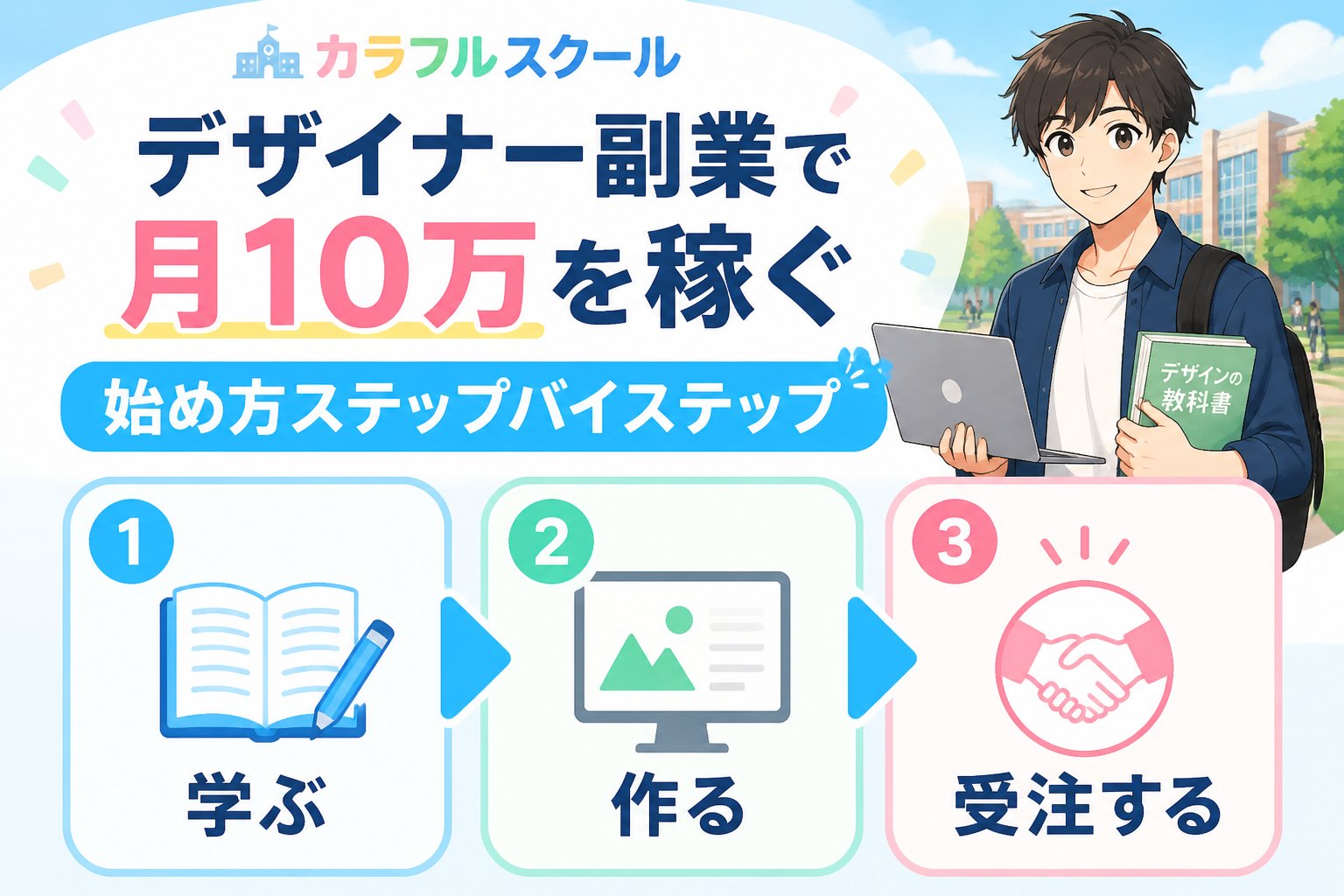 副業・クリエイター デザイナー副業で月10万を稼ぐ始め方ステップバイステップ