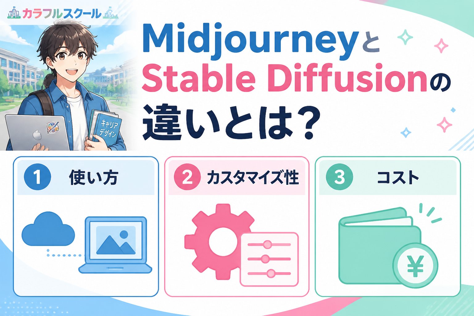 AI画像生成 MidjourneyとStable Diffusionの違いとは？