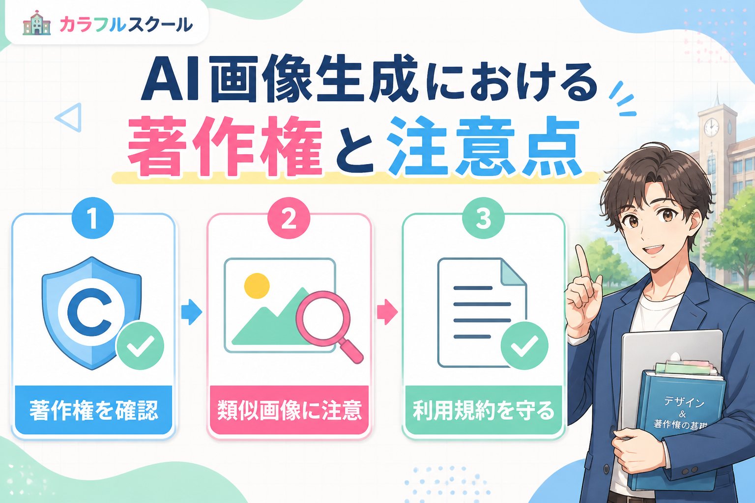 AI画像生成 AI画像生成における著作権と注意点