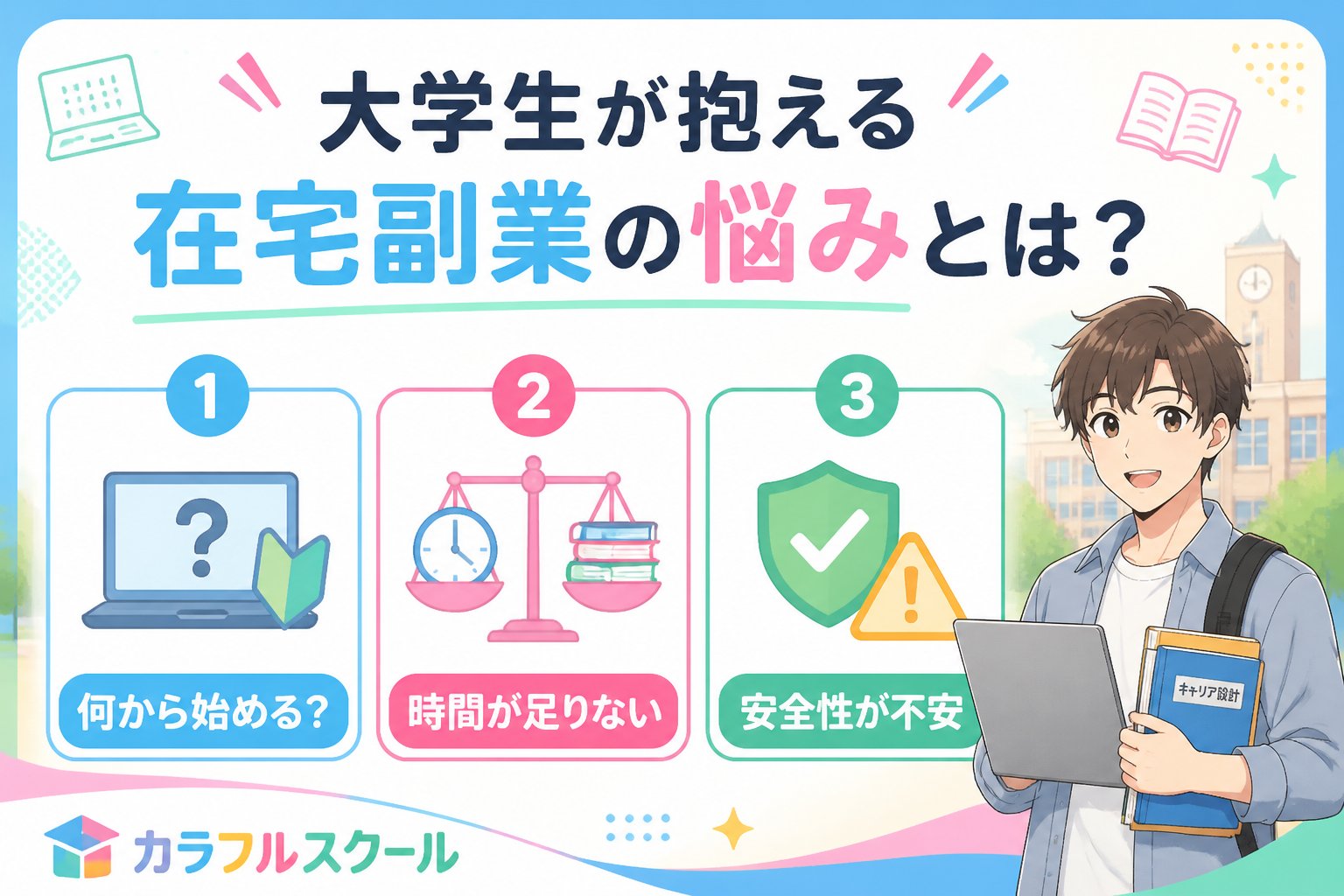 副業・クリエイター 大学生が抱える在宅副業の悩みとは？