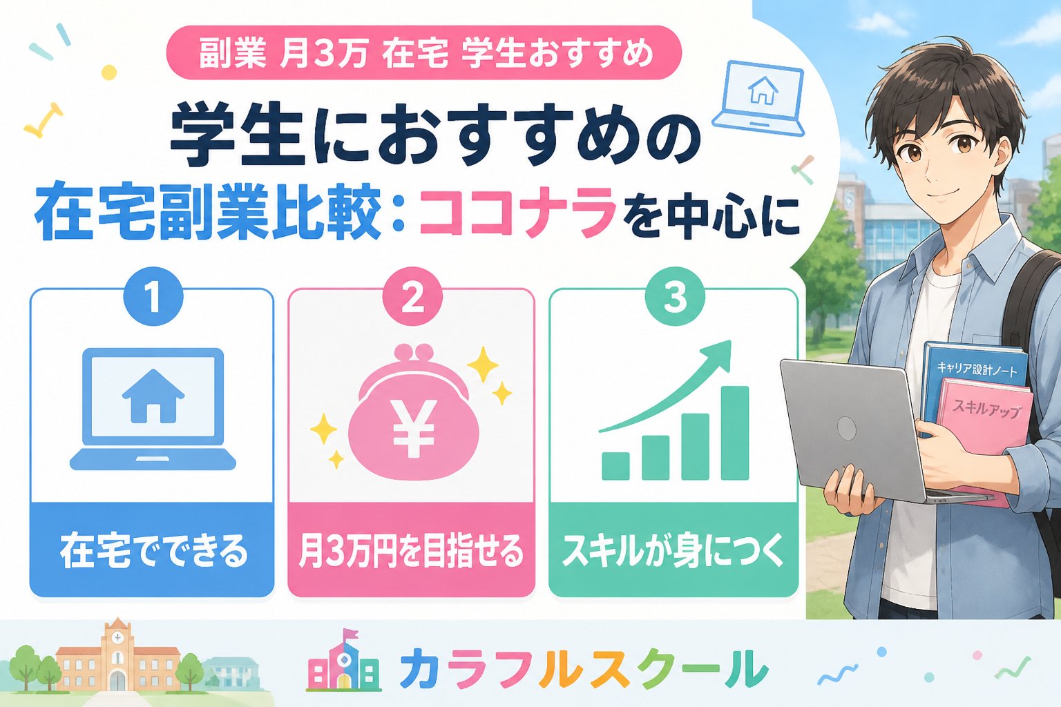 副業・クリエイター 学生におすすめの在宅副業比較：ココナラを中心に