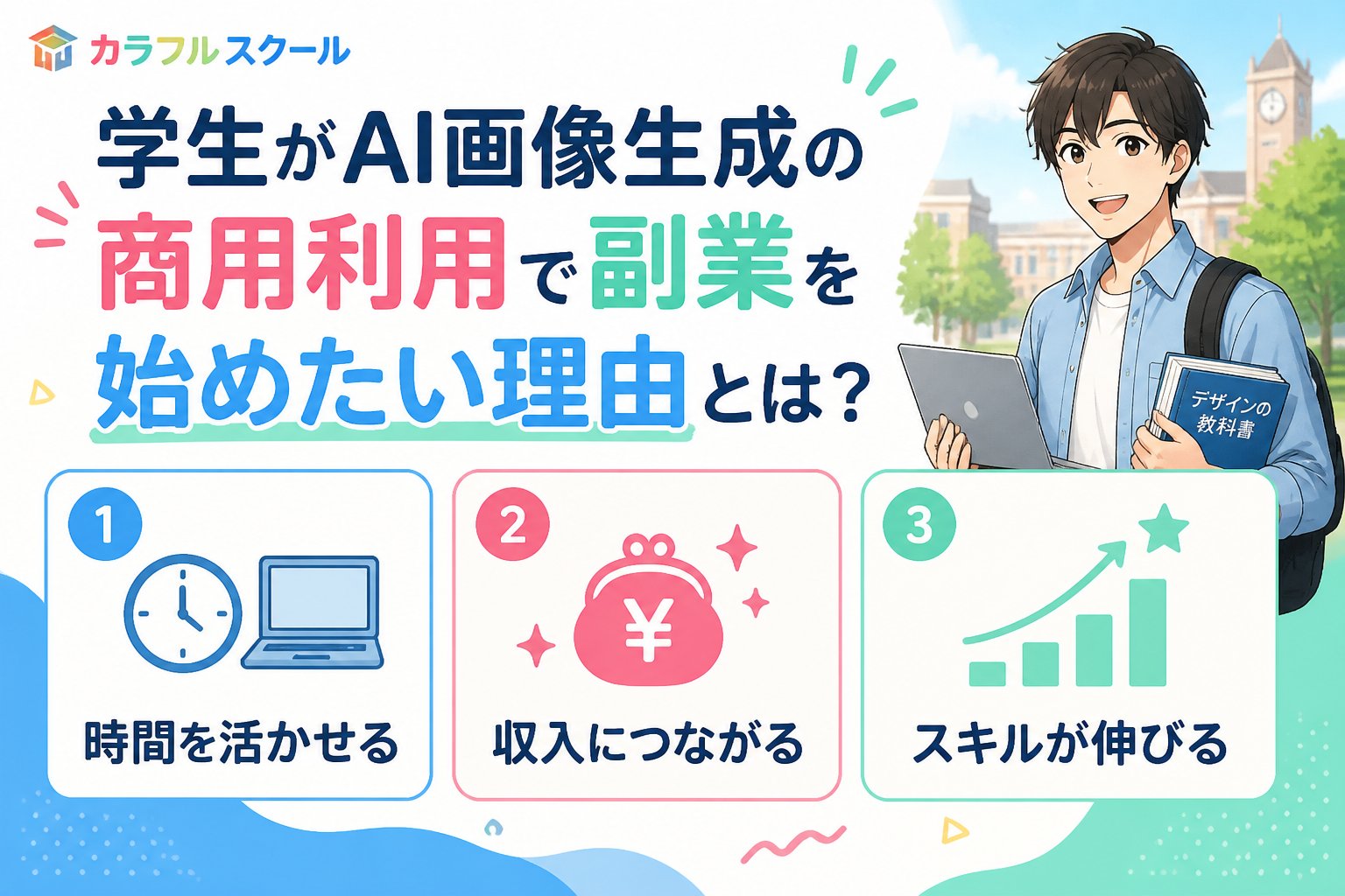 AI画像生成 学生がAI画像生成の商用利用で副業を始めたい理由とは?