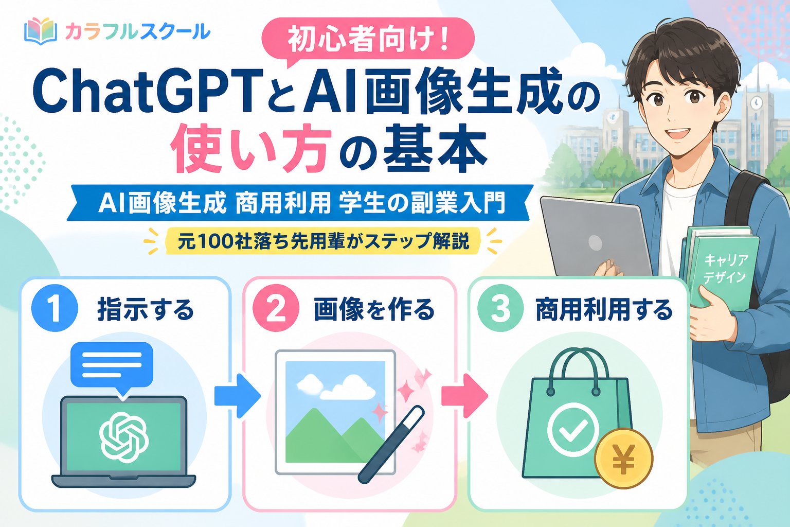 AI画像生成 初心者向け!ChatGPTとAI画像生成の使い方の基本