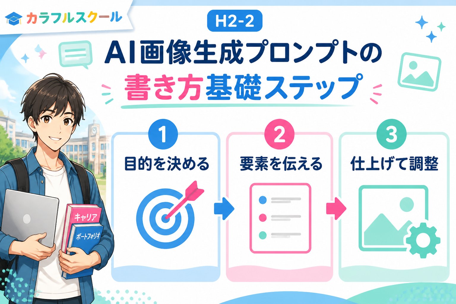 AI画像生成 H2-2: AI画像生成プロンプトの書き方基礎ステップ