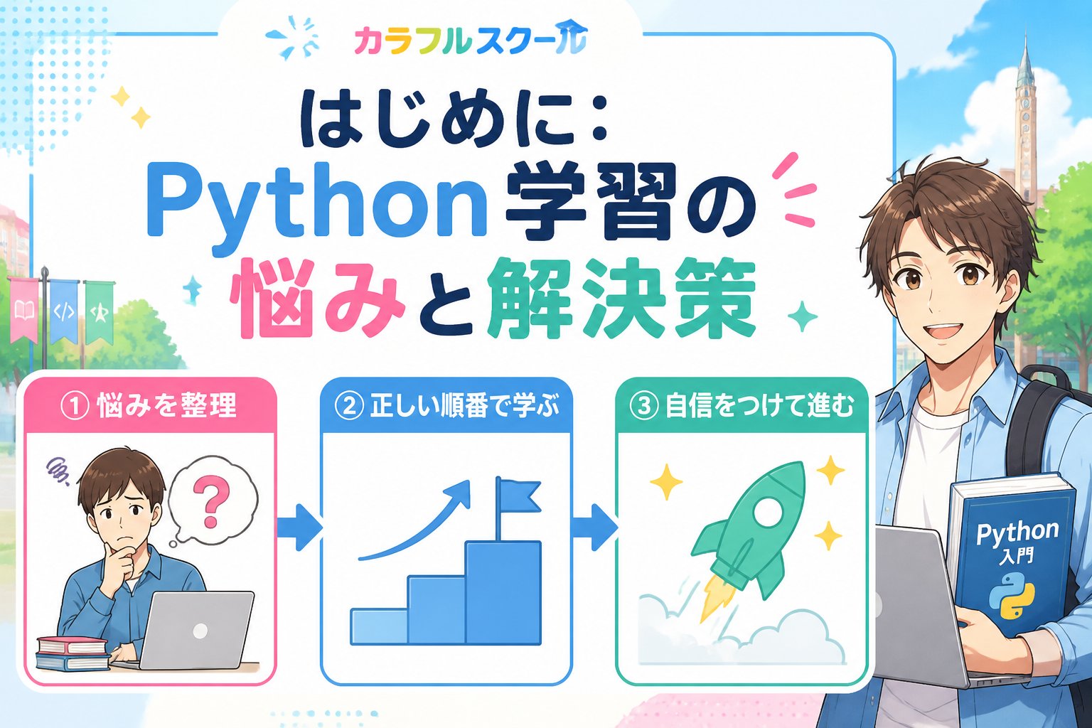 プログラミング学習 はじめに：Python学習の悩みと解決策
