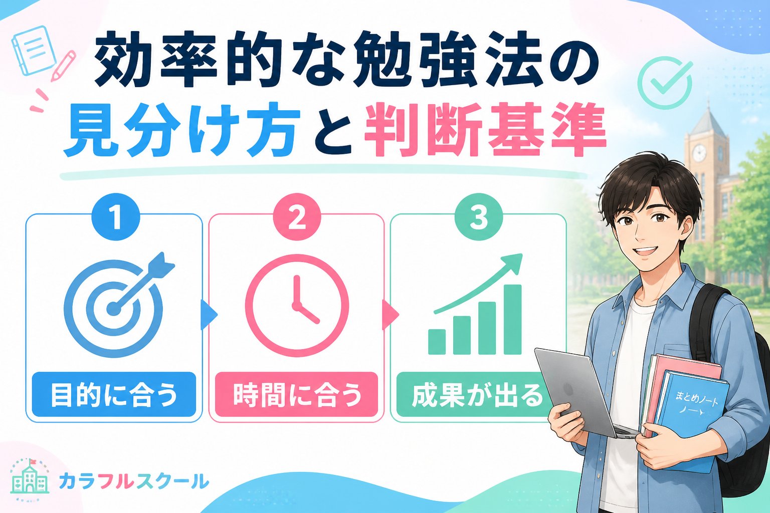 大学生活・新生活 効率的な勉強法の見分け方と判断基準
