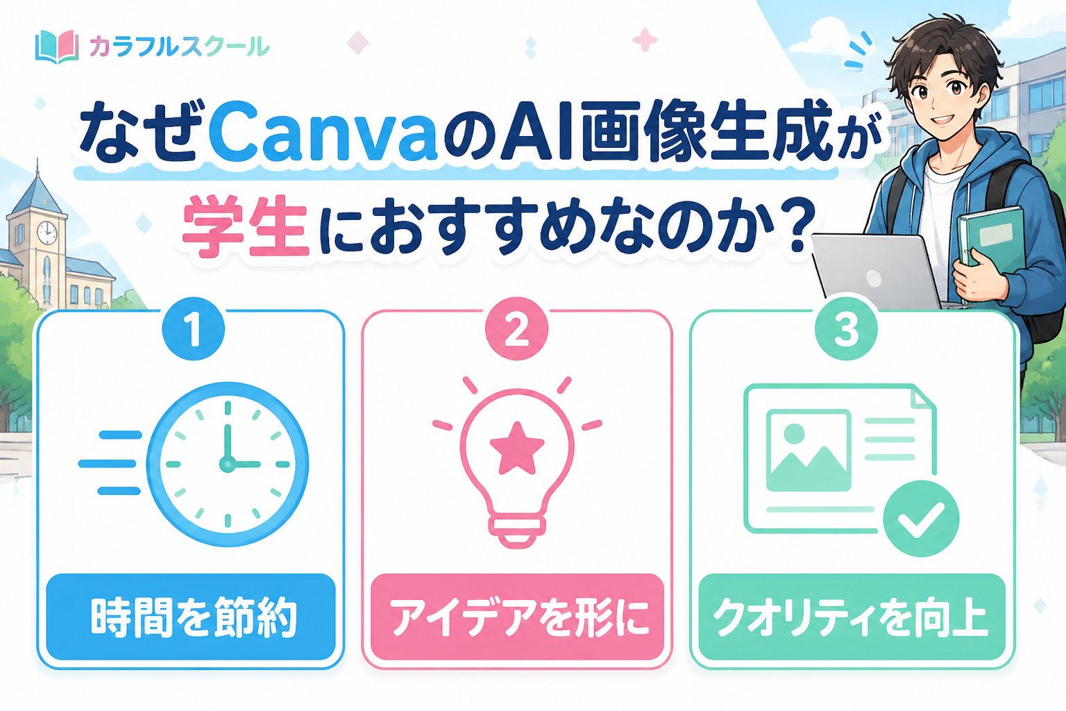 AI画像生成 なぜCanvaのAI画像生成が学生におすすめなのか?