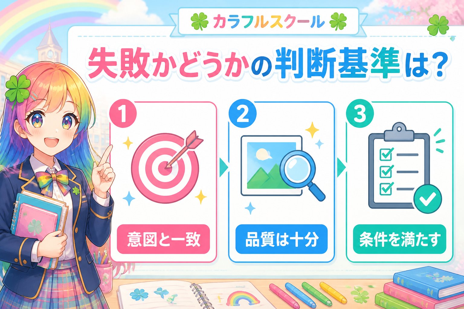 AI画像生成 失敗かどうかの判断基準は?