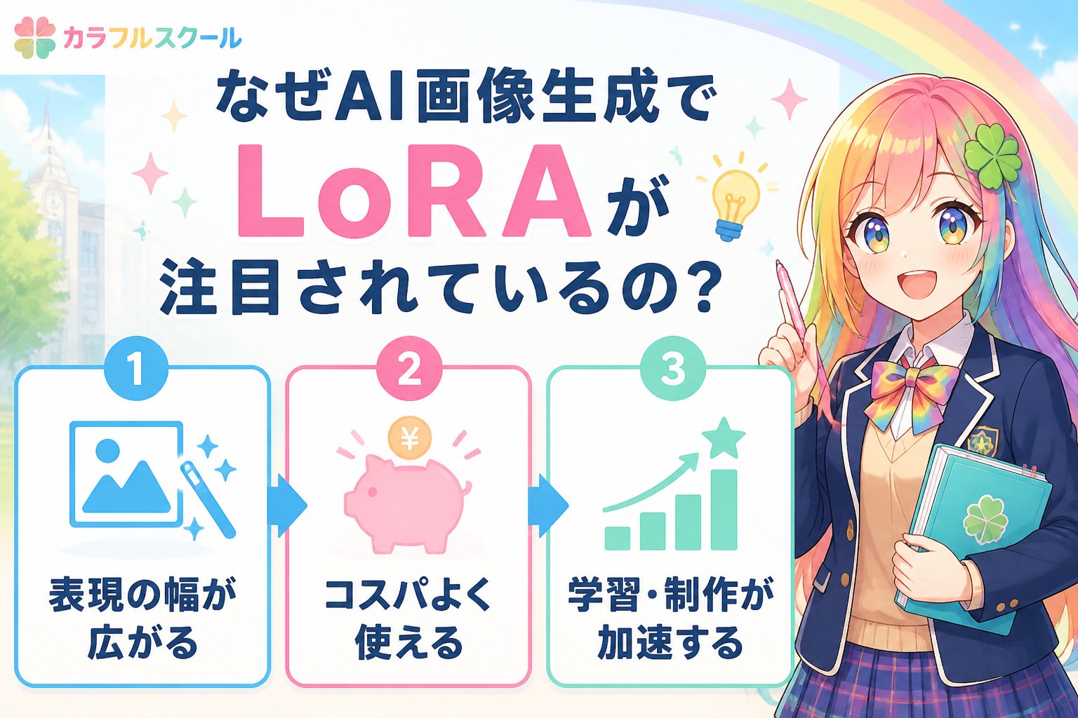 AI画像生成 なぜAI画像生成でLoRAが注目されているの?初心者が知るべき背景