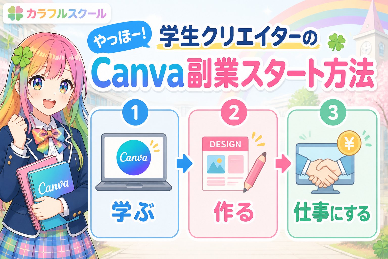 副業・クリエイター やっほー！学生クリエイターのCanva副業スタート方法
