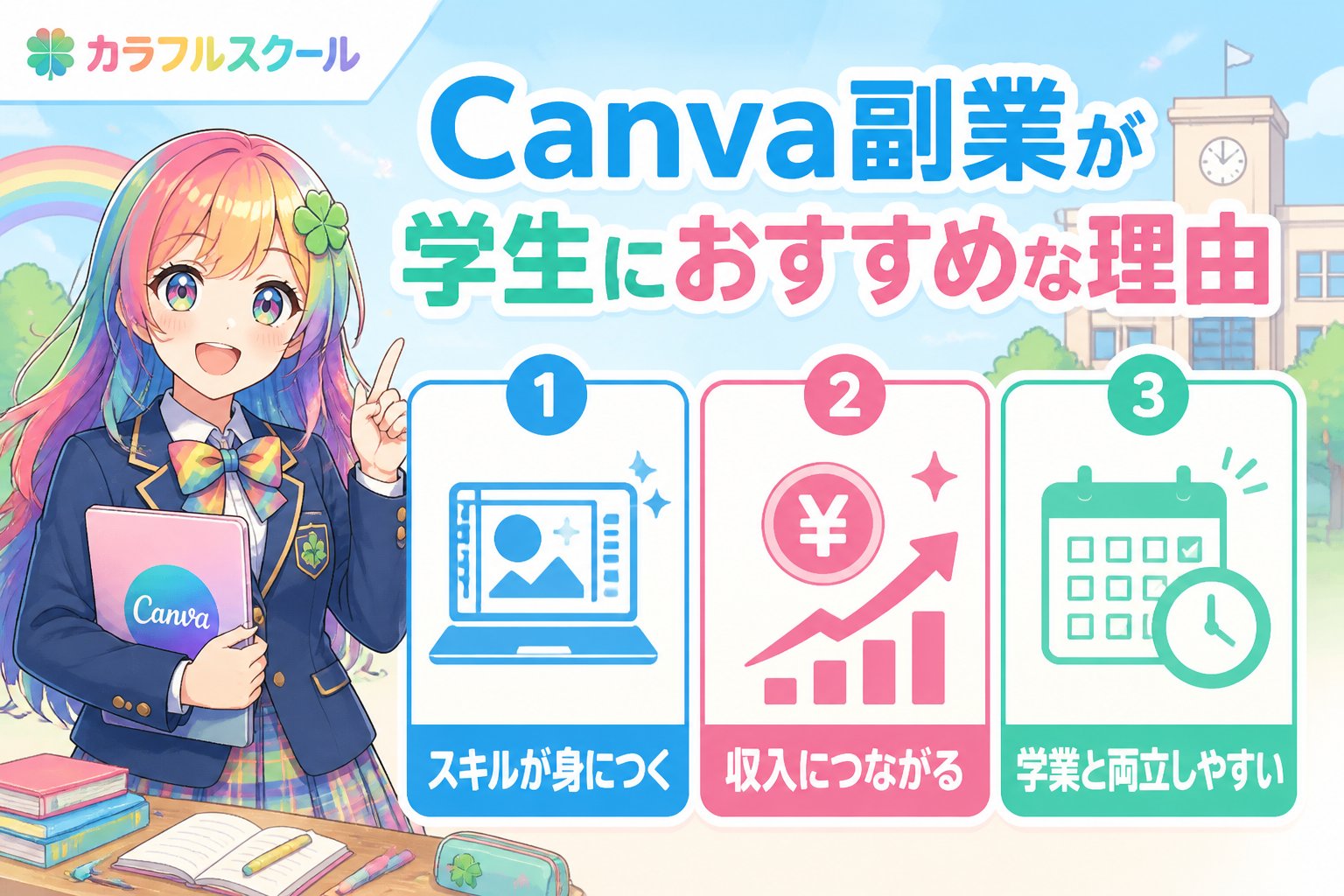 副業・クリエイター Canva副業が学生におすすめな理由