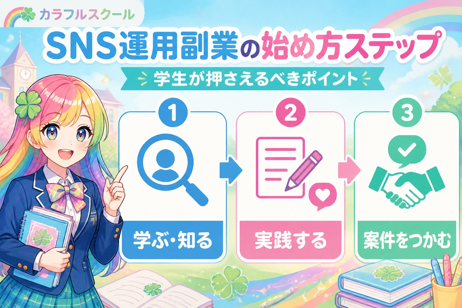 副業・クリエイター SNS運用副業の始め方ステップ｜学生が押さえるべきポイント