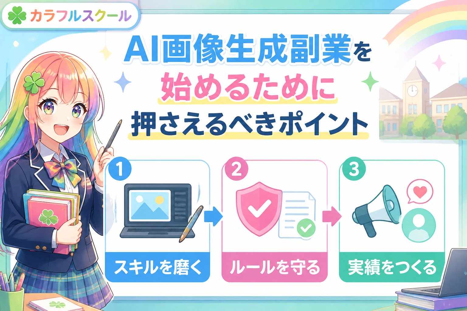 AI画像生成 AI画像生成副業を始めるために押さえるべきポイント