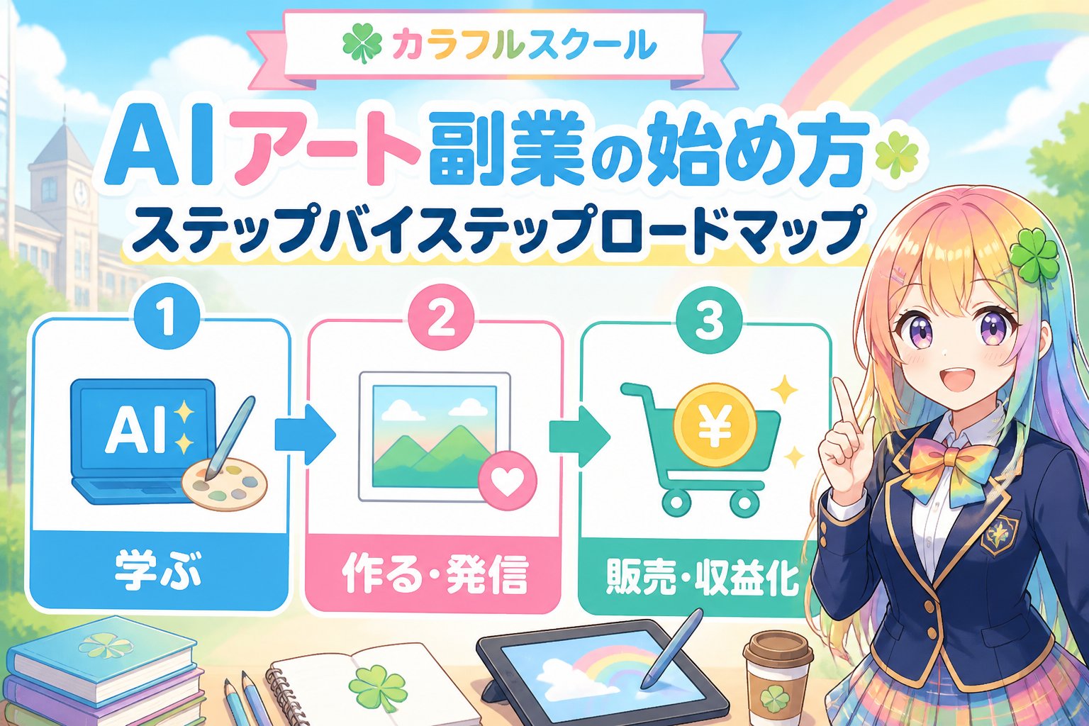 副業・クリエイター AIアート副業の始め方ステップバイステップロードマップ