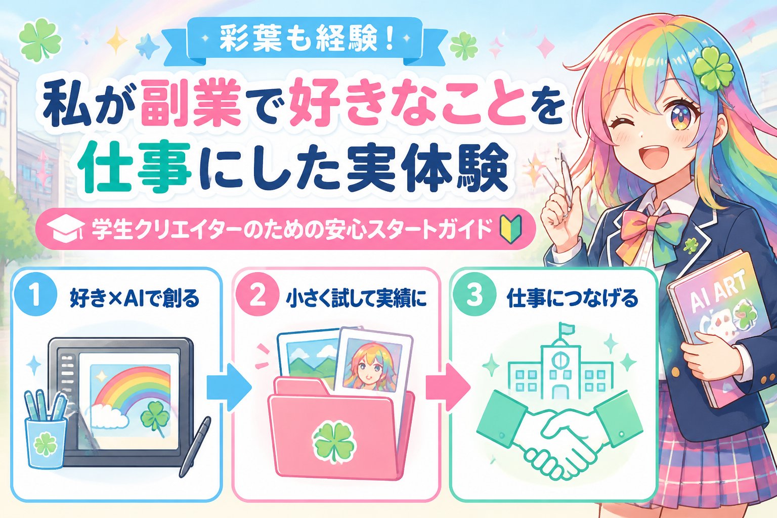 副業・クリエイター 彩葉も経験！私が副業で好きなことを仕事にした実体験