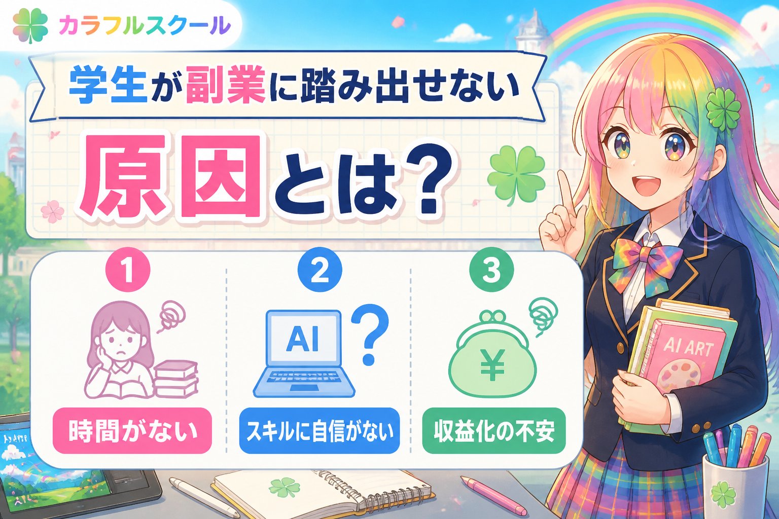 副業・クリエイター 学生が副業に踏み出せない原因とは?