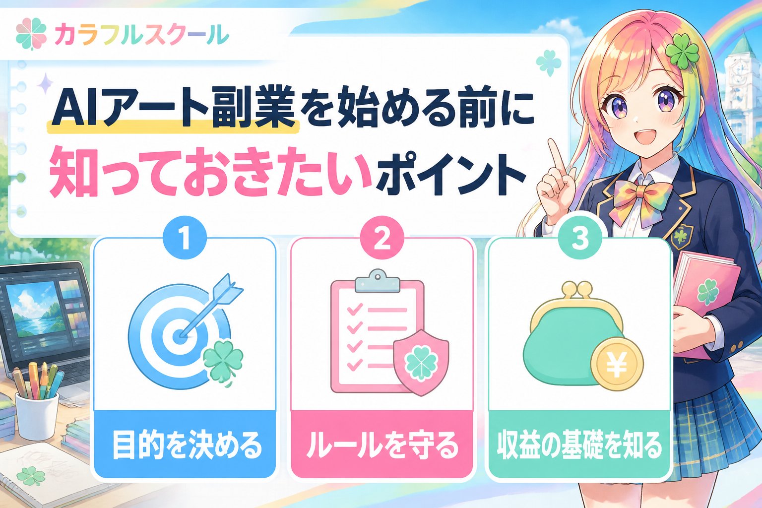 副業・クリエイター AIアート副業を始める前に知っておきたいポイント
