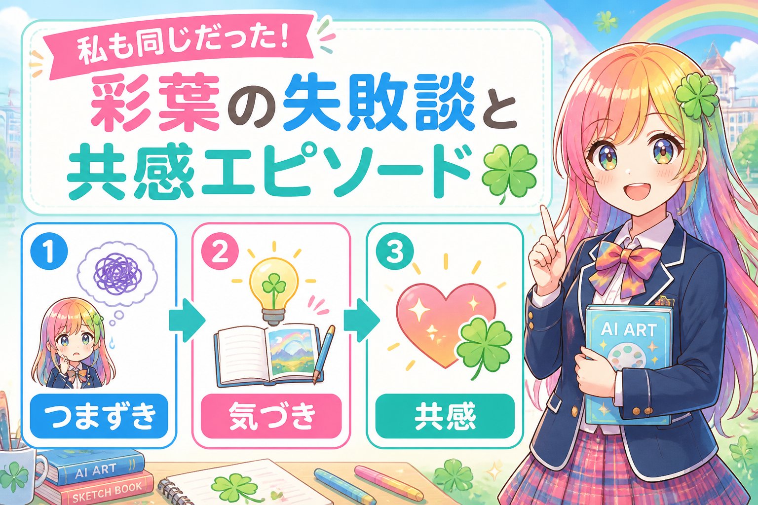 副業・クリエイター 私も同じだった!彩葉の失敗談と共感エピソード☘️