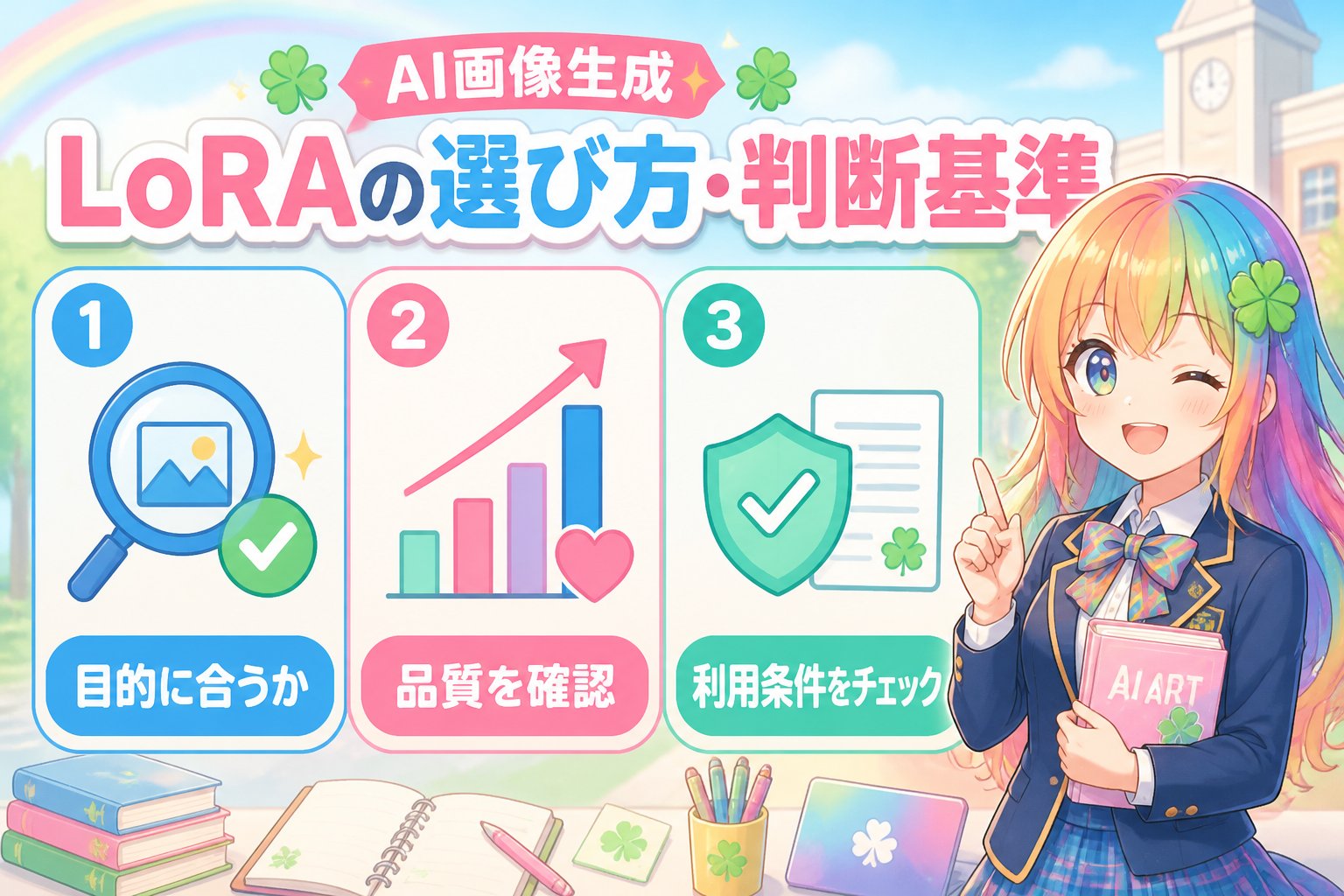 AI画像生成 AI画像生成 LoRAの選び方・判断基準