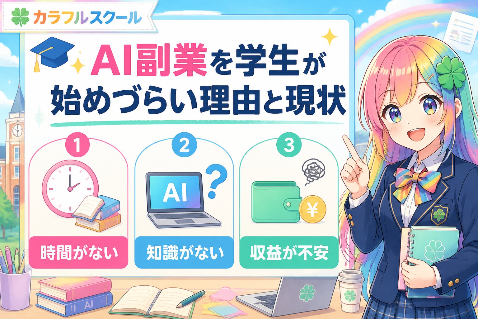 副業・クリエイター AI副業を学生が始めづらい理由と現状