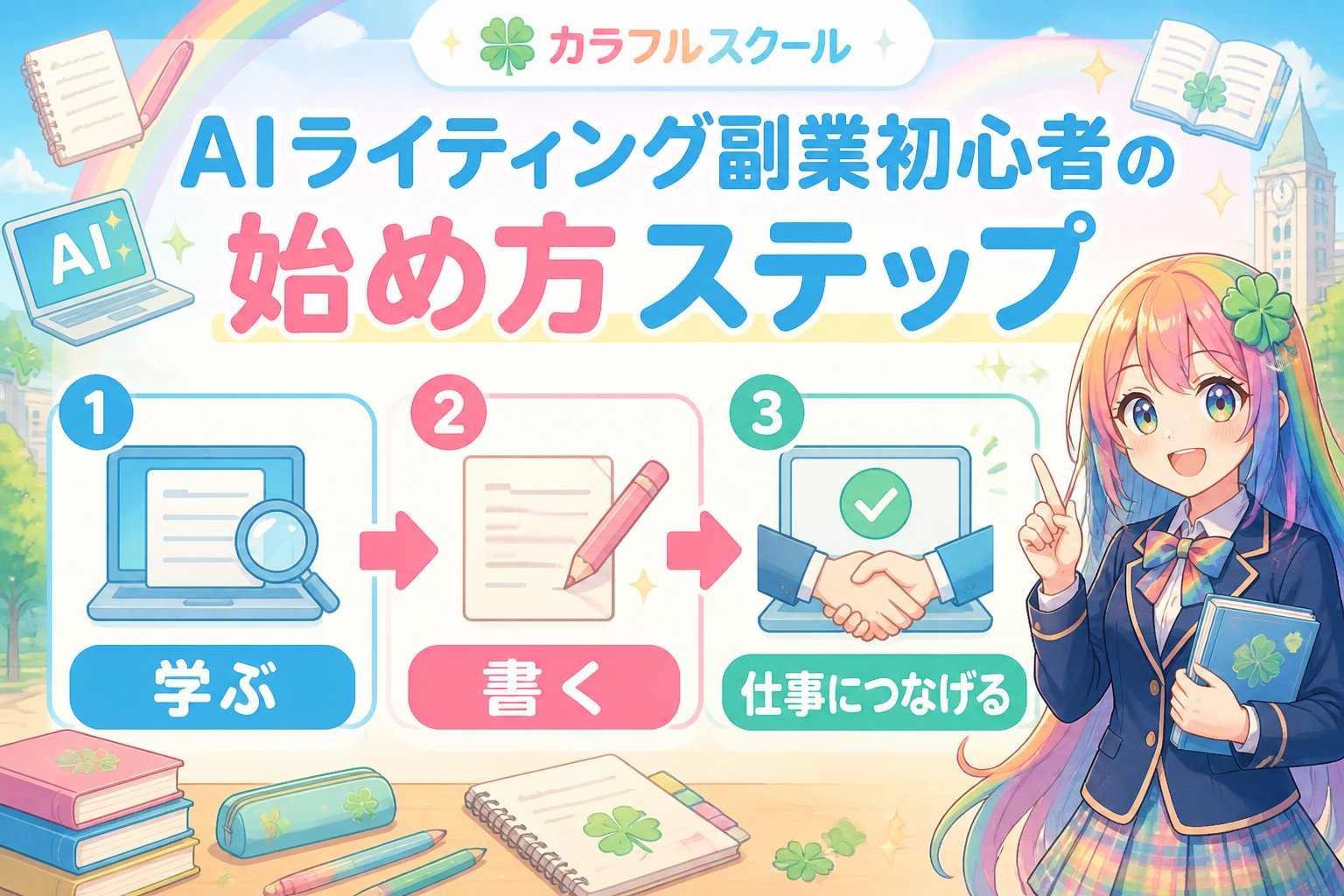 副業・クリエイター AIライティング副業初心者の始め方ステップ