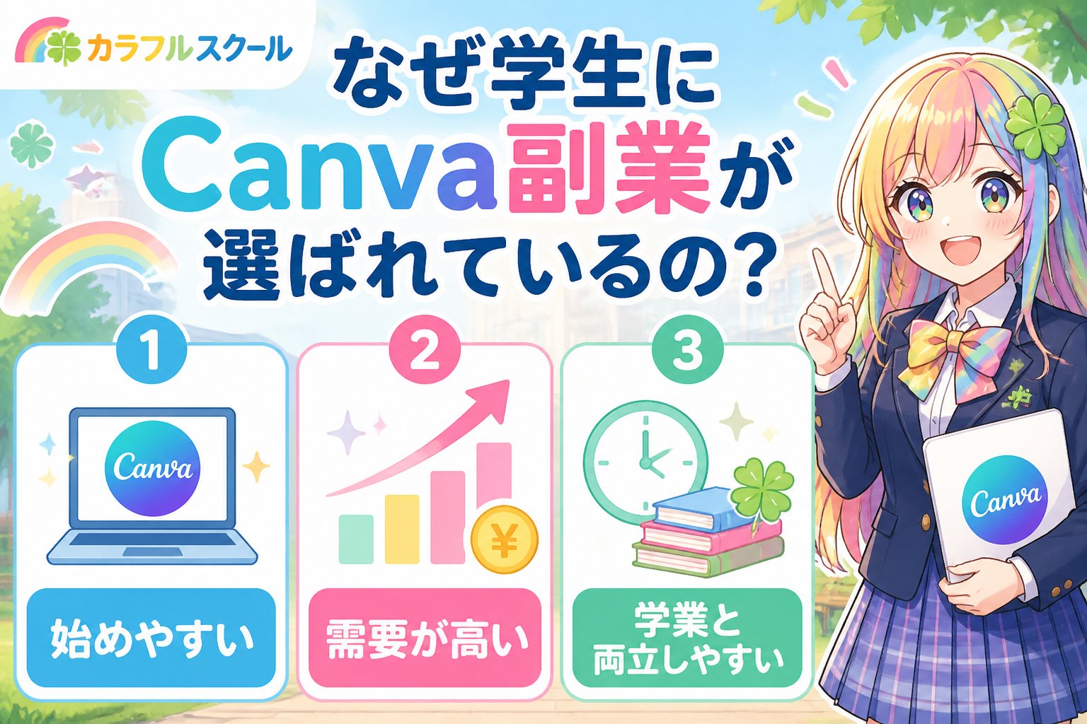 副業・クリエイター なぜ学生にCanva副業が選ばれているの?現状と特徴を解説