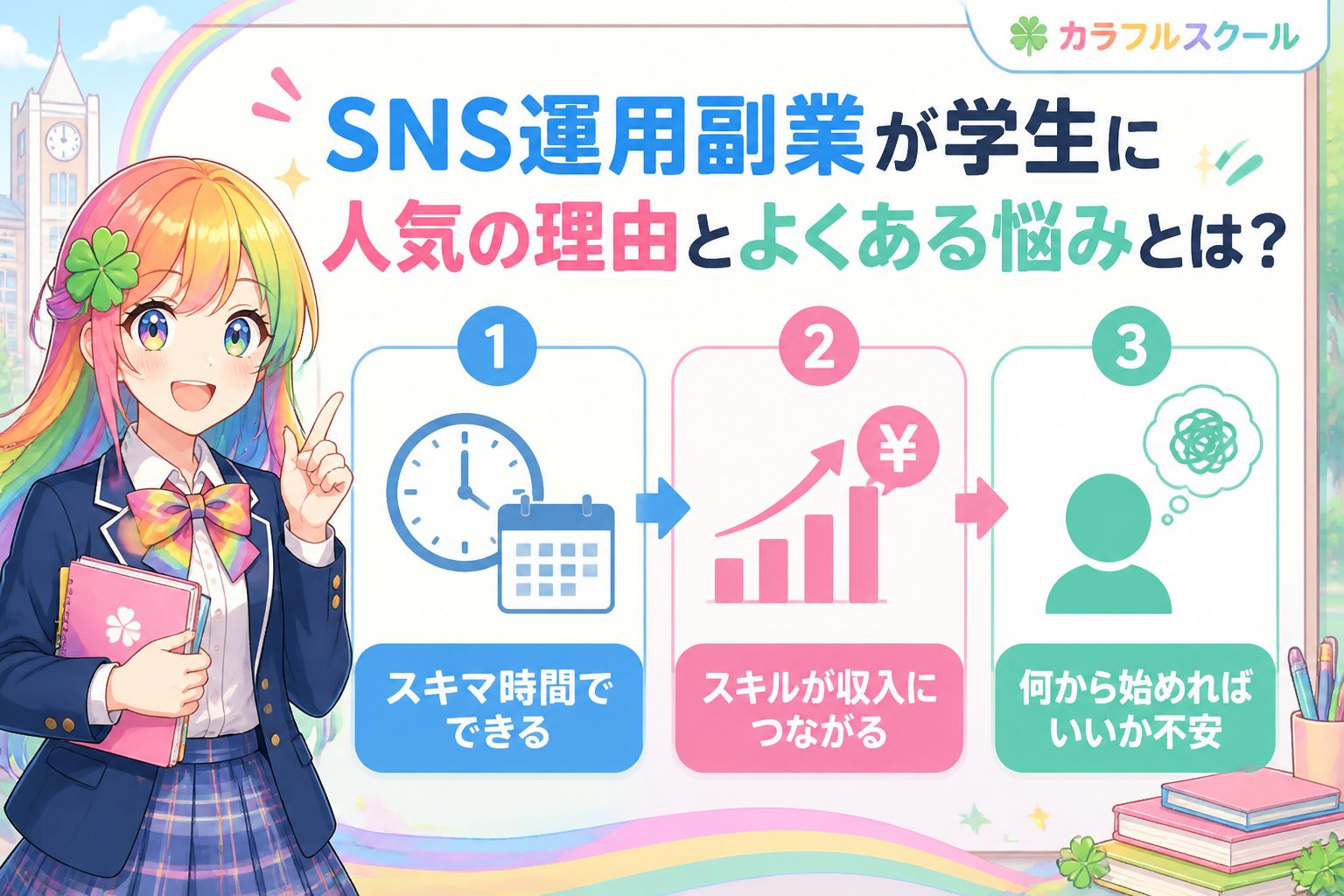 副業・クリエイター SNS運用副業が学生に人気の理由とよくある悩みとは？