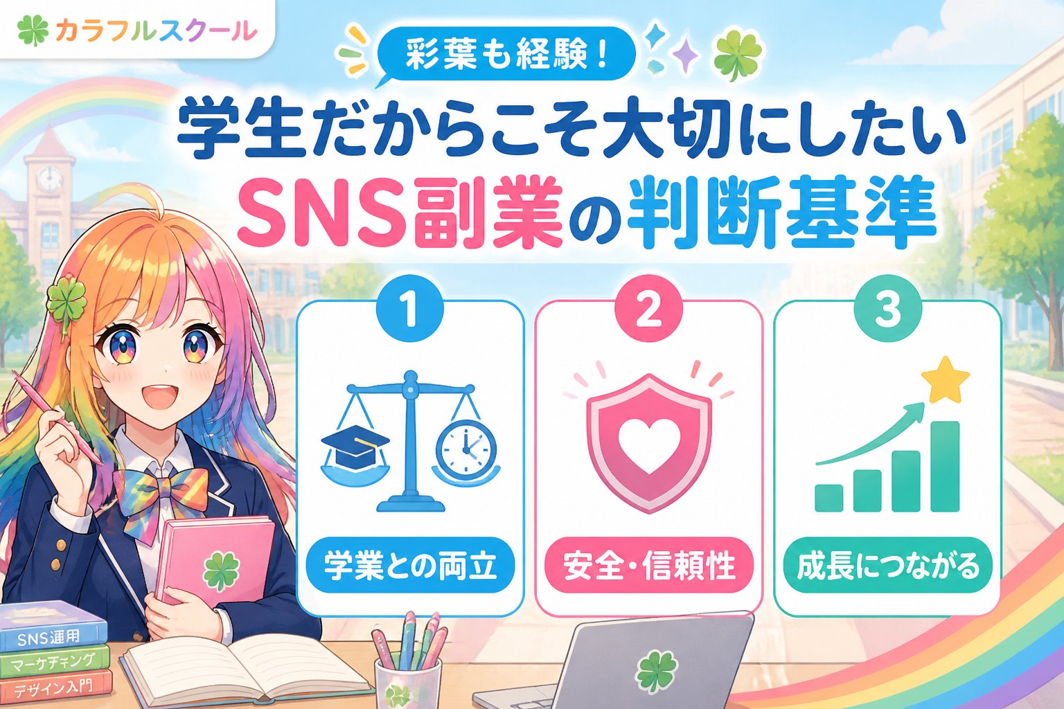 副業・クリエイター 彩葉も経験！学生だからこそ大切にしたいSNS副業の判断基準