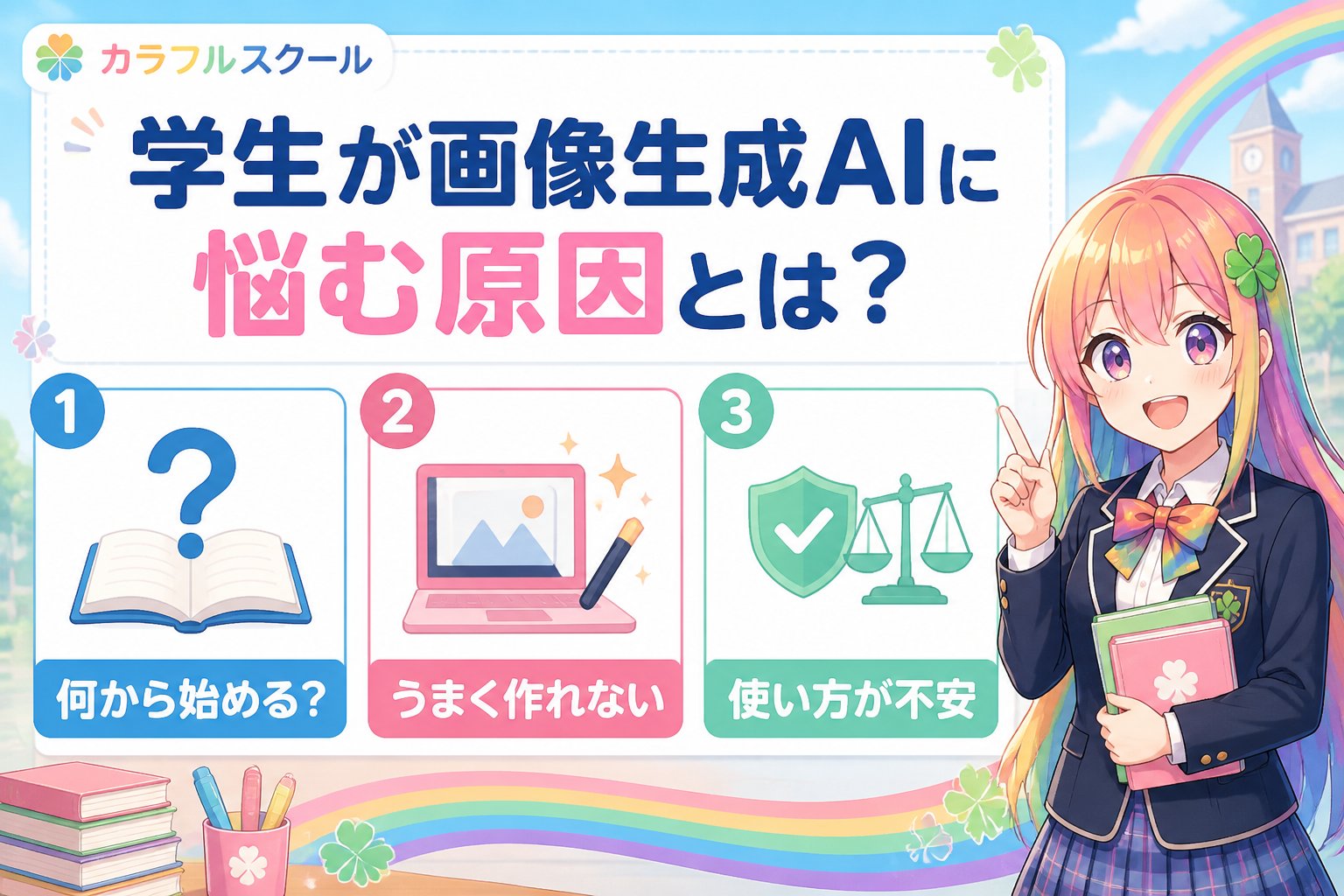 AI画像生成 学生が画像生成AIに悩む原因とは？