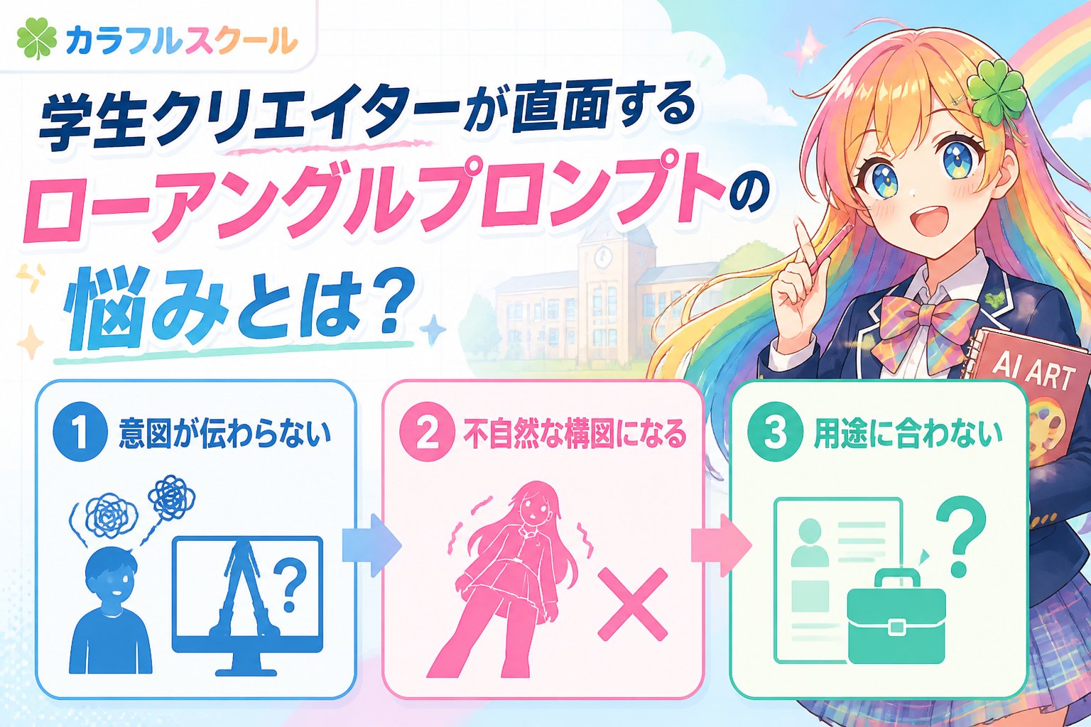 gsc_priority 学生クリエイターが直面するローアングルプロンプトの悩みとは？