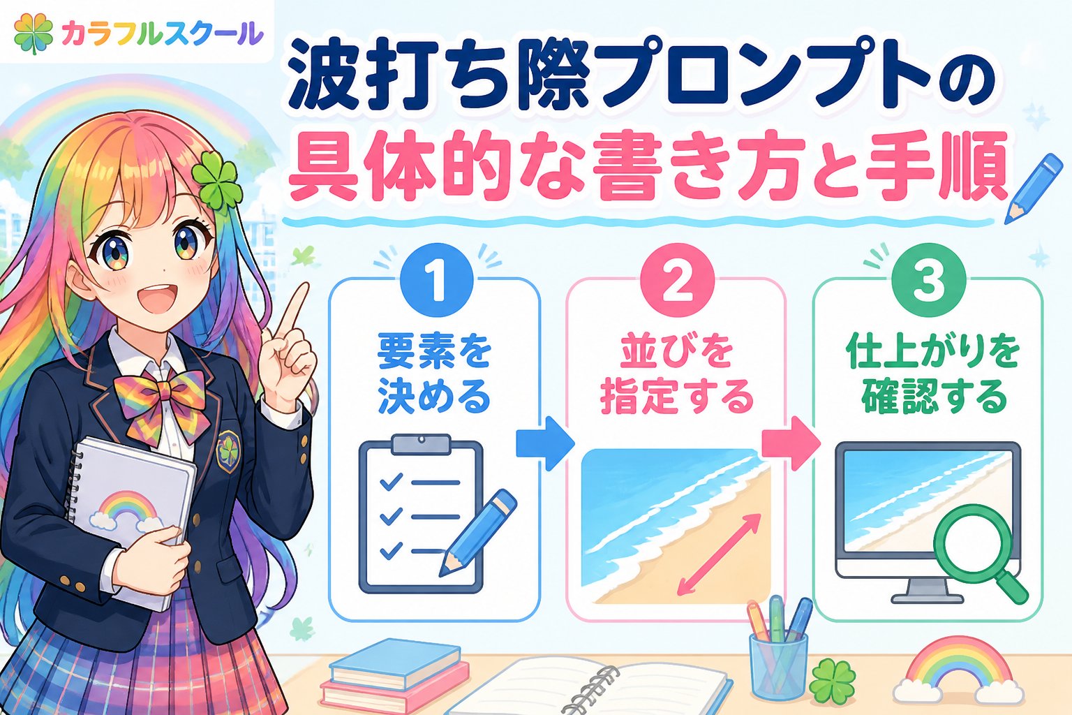 gsc_priority 波打ち際プロンプトの具体的な書き方と手順