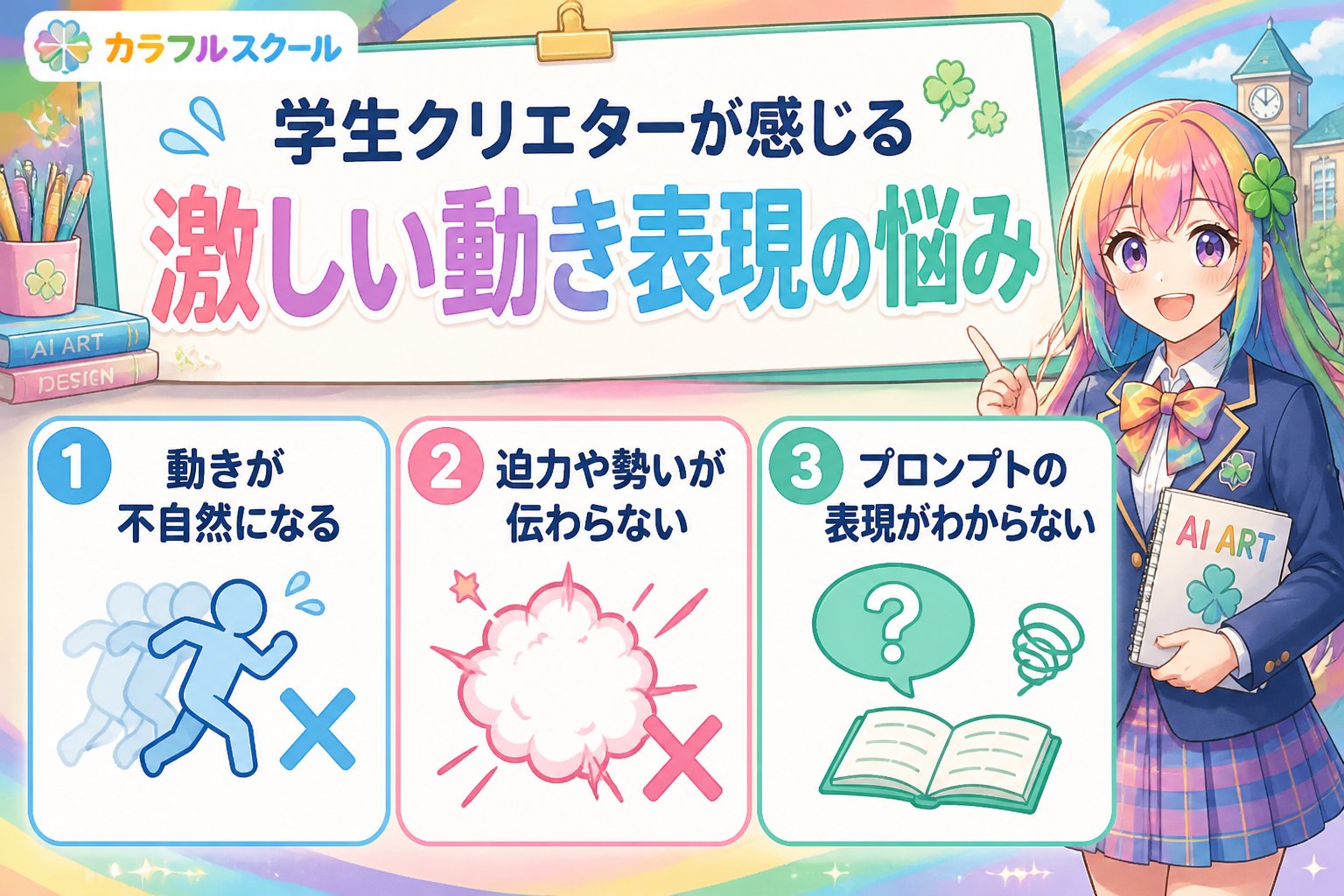 gsc_priority 学生クリエイターが感じる激しい動き表現の悩み