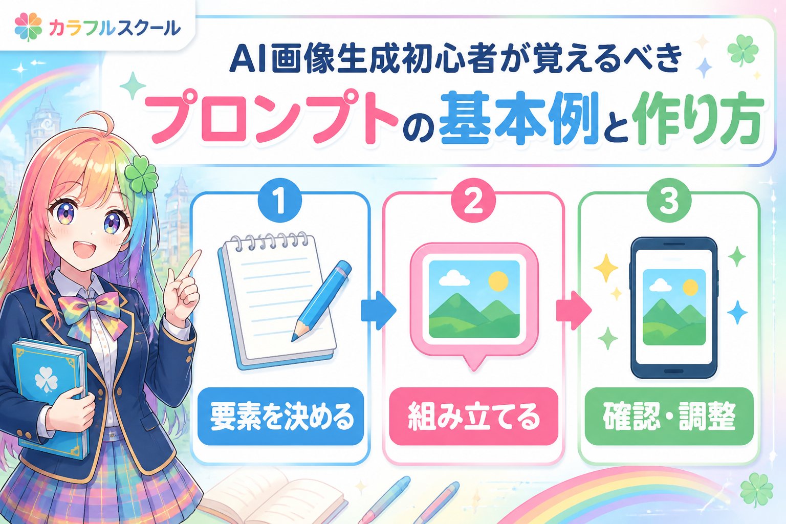 AI画像生成 AI画像生成初心者が覚えるべきプロンプトの基本例と作り方