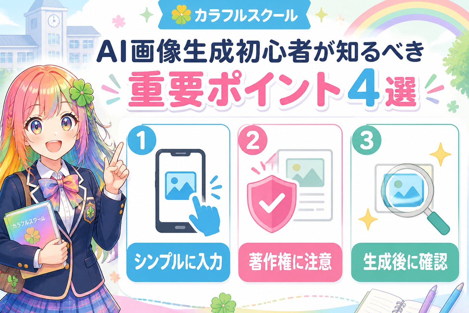 AI画像生成 AI画像生成初心者が知るべき重要ポイント4選