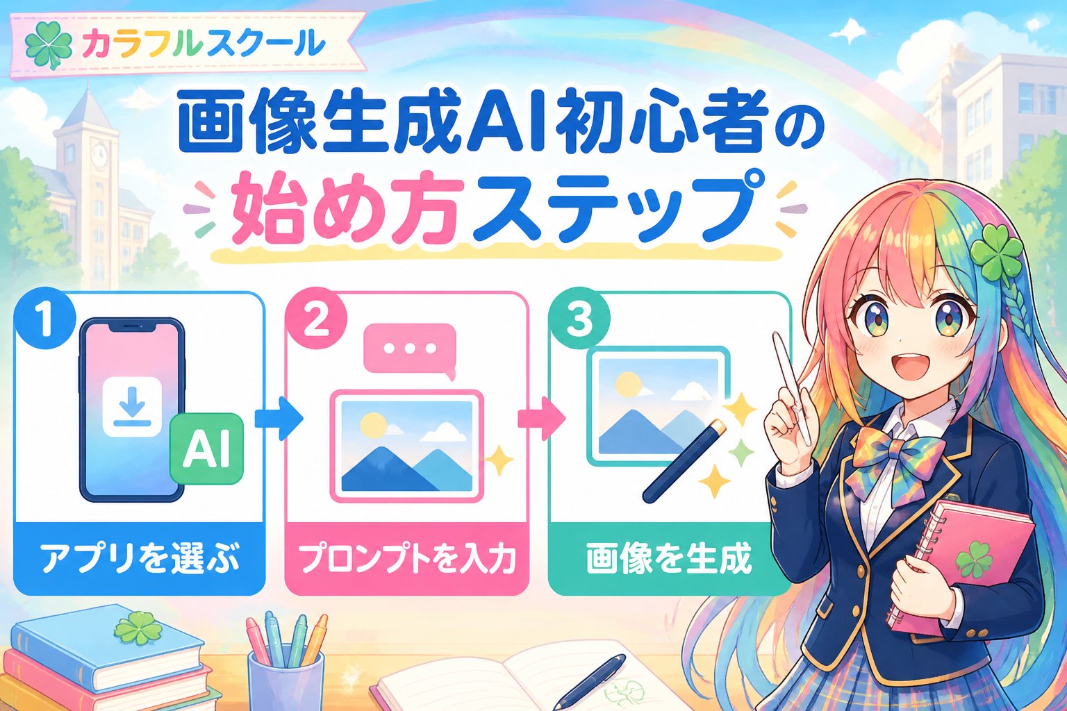 AI画像生成 画像生成AI初心者の始め方ステップ