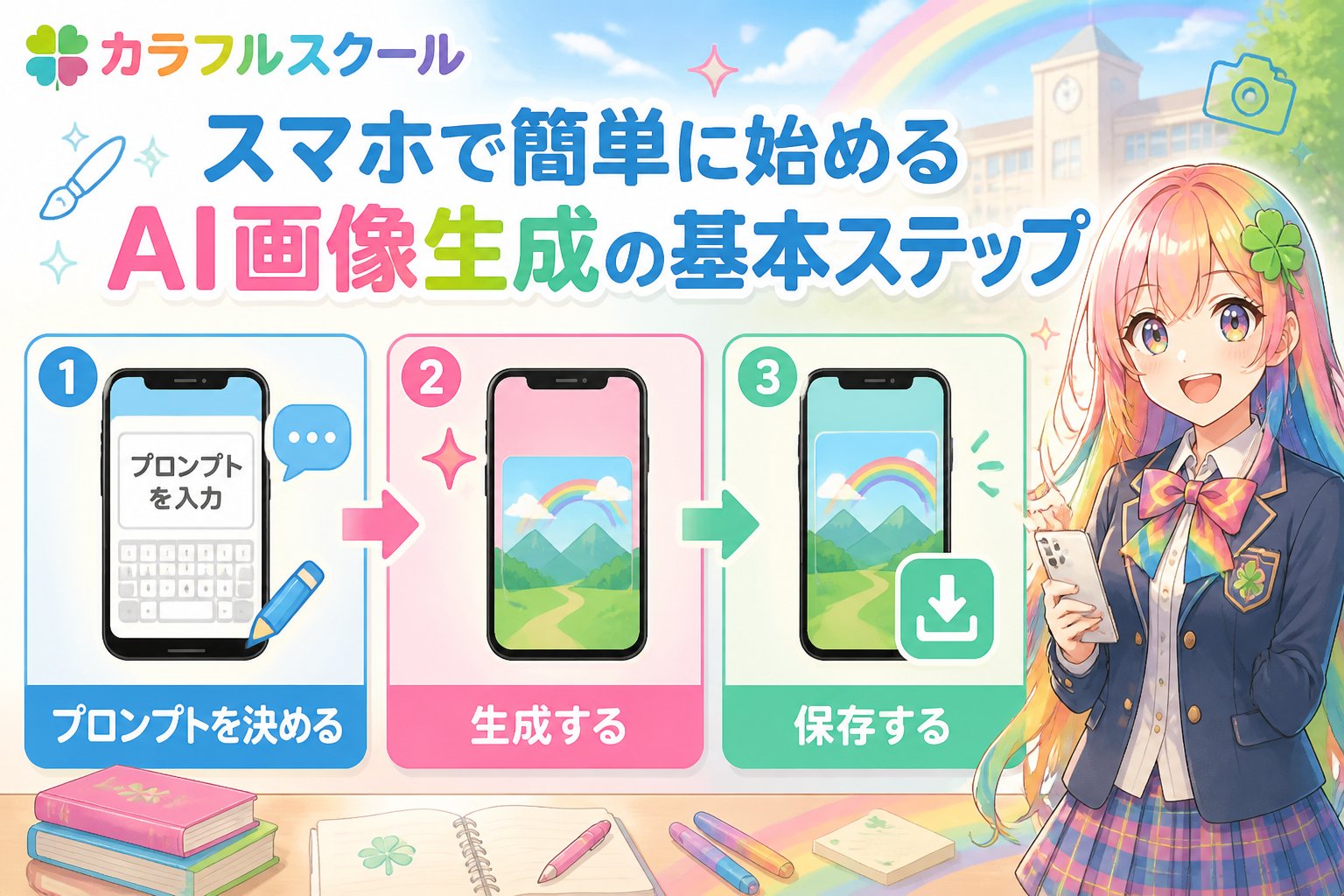 AI画像生成 スマホで簡単に始めるAI画像生成の基本ステップ