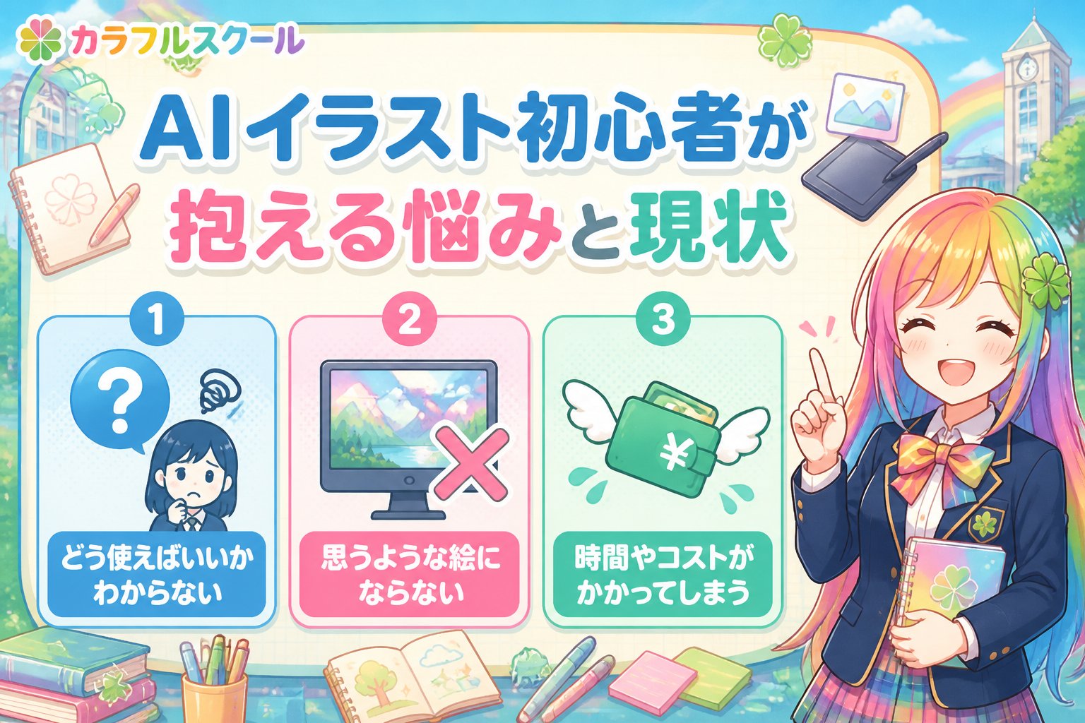 AI画像生成 AIイラスト初心者が抱える悩みと現状