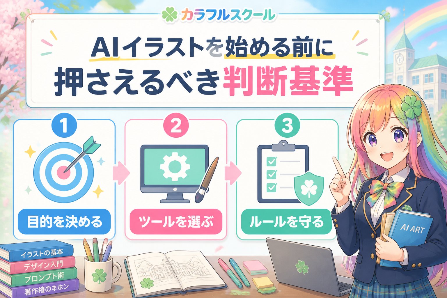 AI画像生成 AIイラストを始める前に押さえるべき判断基準
