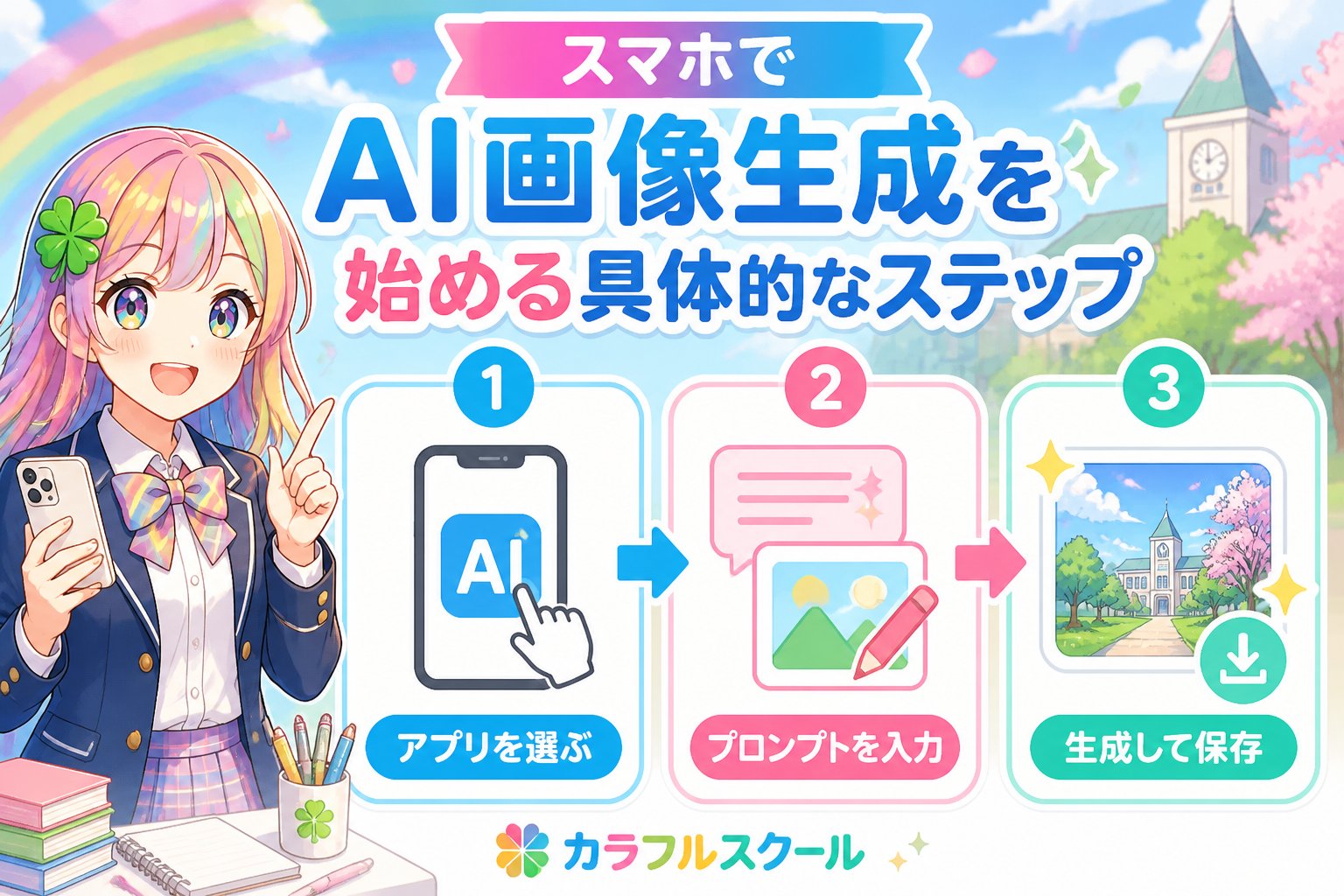 AI画像生成 スマホでAI画像生成を始める具体的なステップ