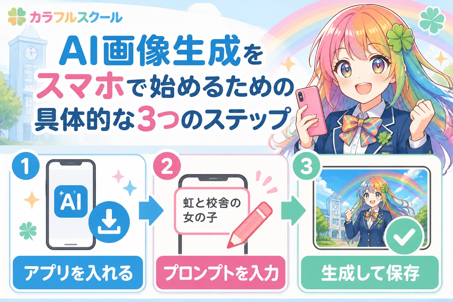 AI画像生成 AI画像生成をスマホで始めるための具体的な3つのステップ