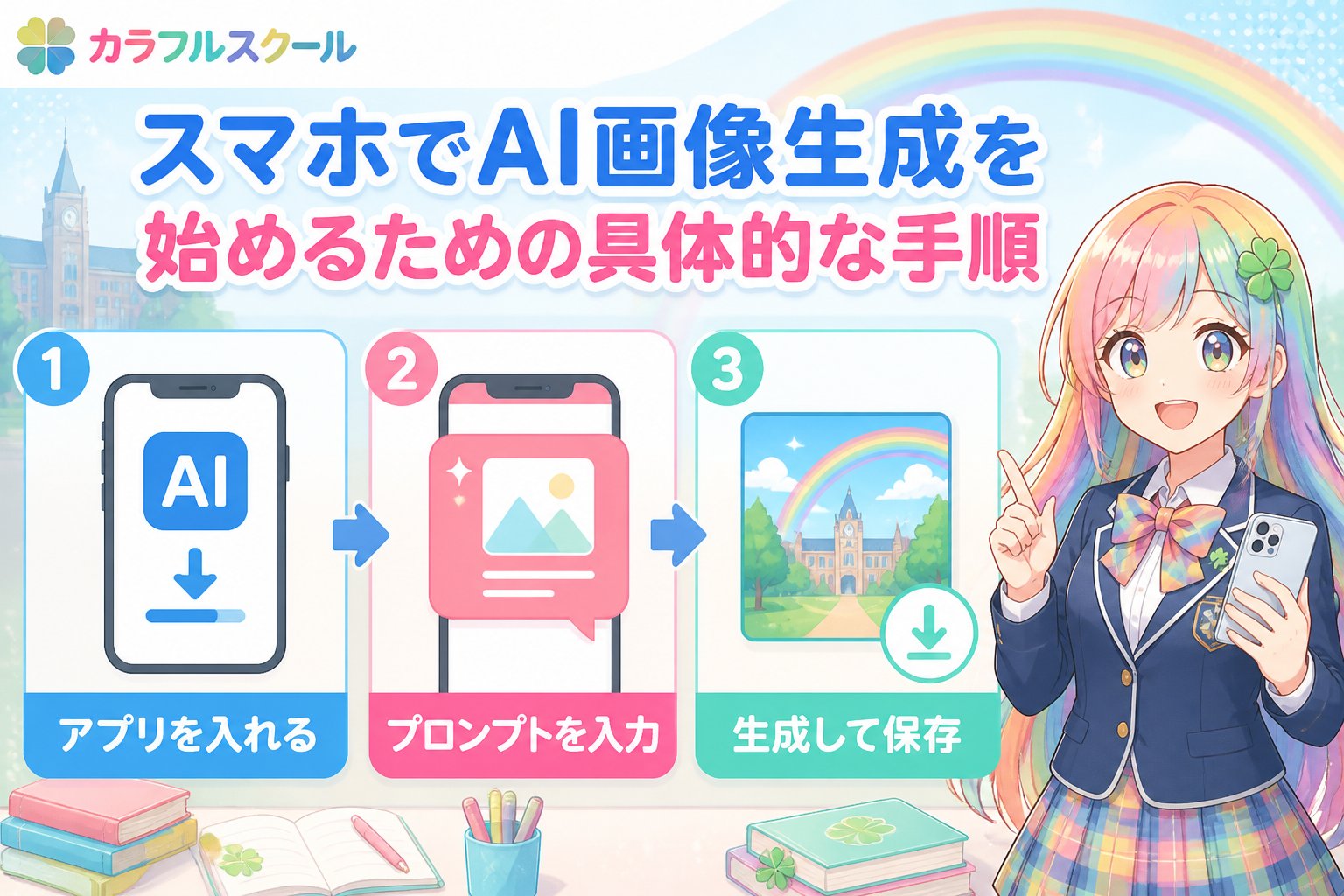AI画像生成 スマホでAI画像生成を始めるための具体的な手順