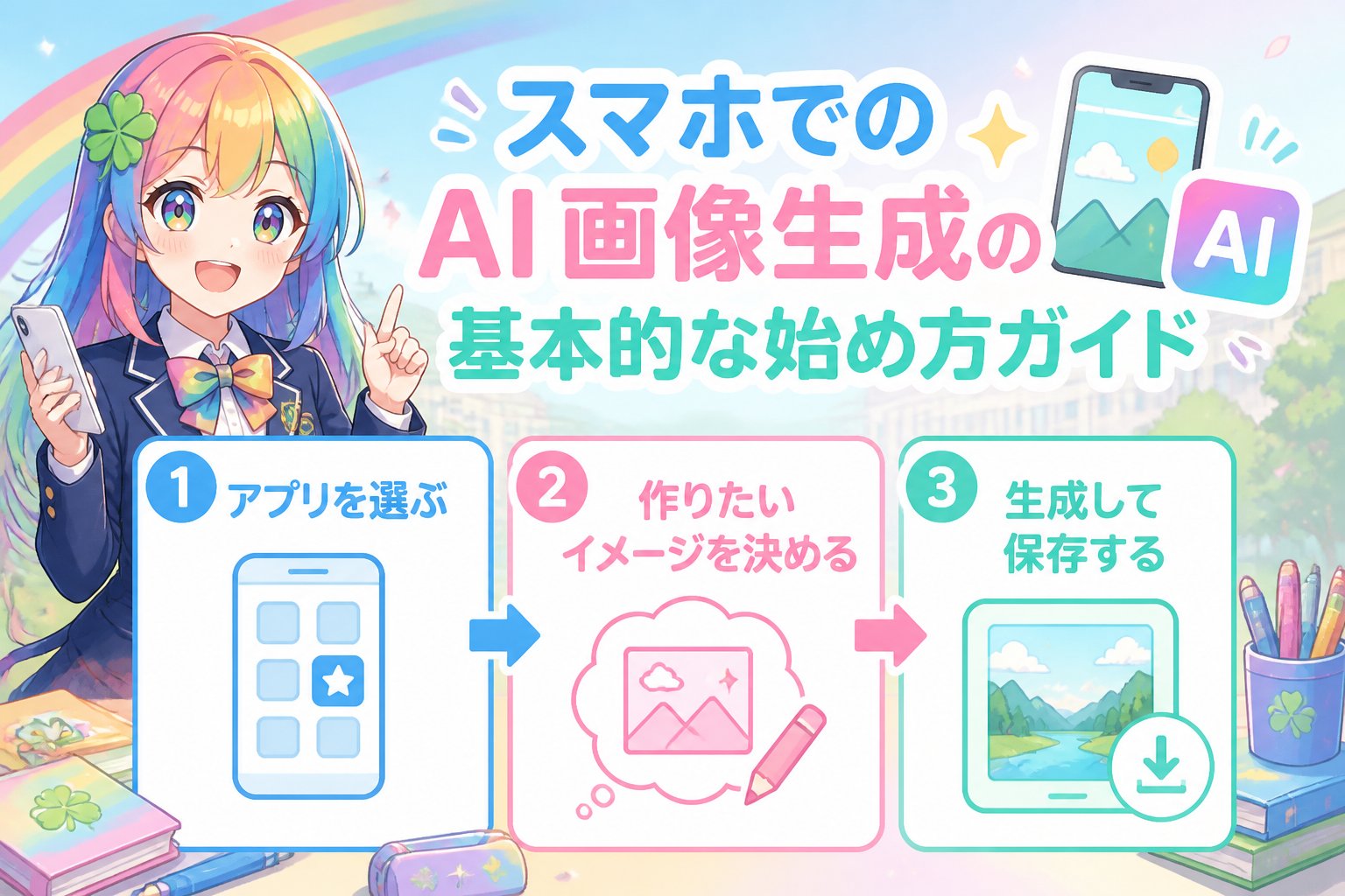 AI画像生成 スマホでのAI画像生成の基本的な始め方ガイド