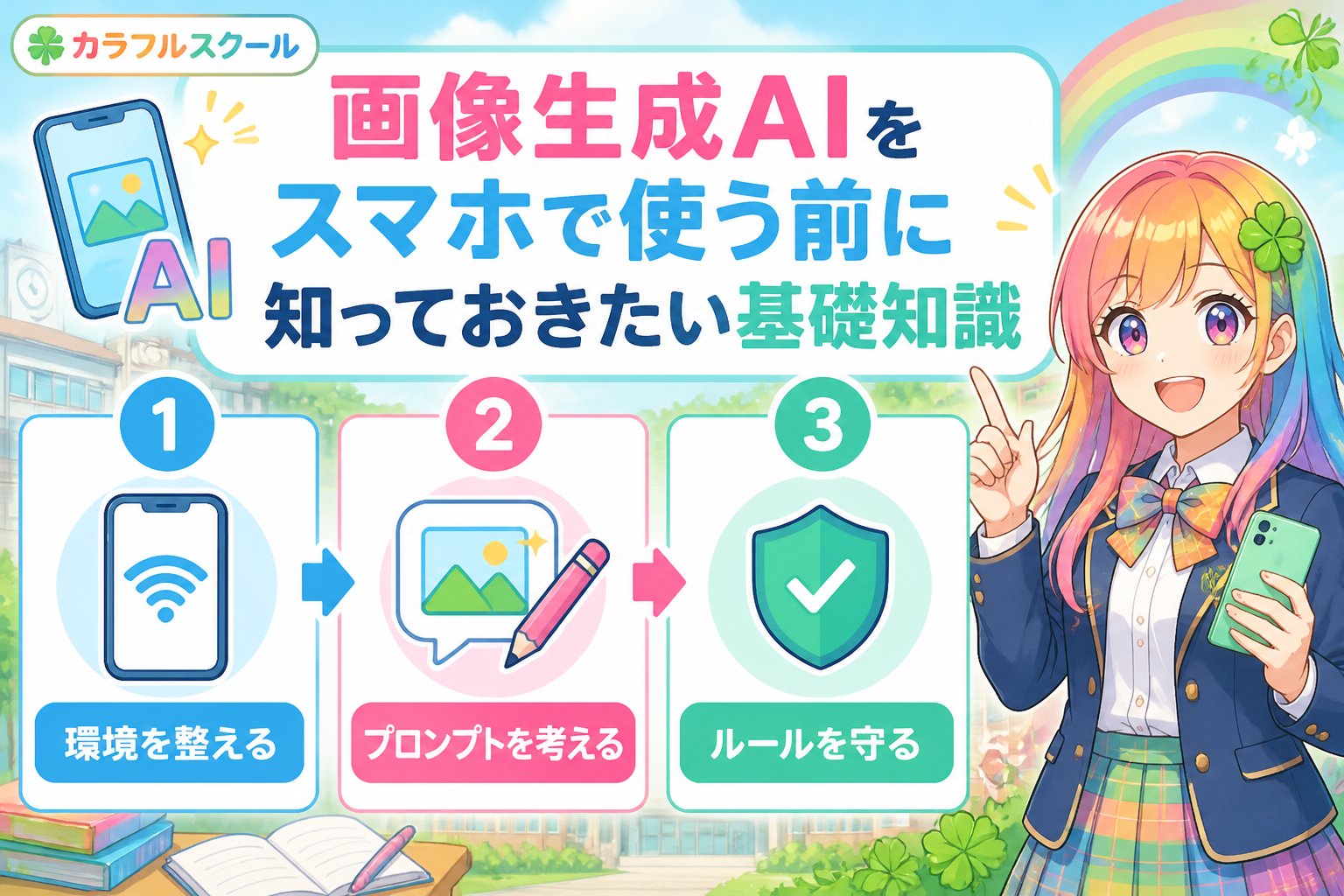 AI画像生成 画像生成AIをスマホで使う前に知っておきたい基礎知識