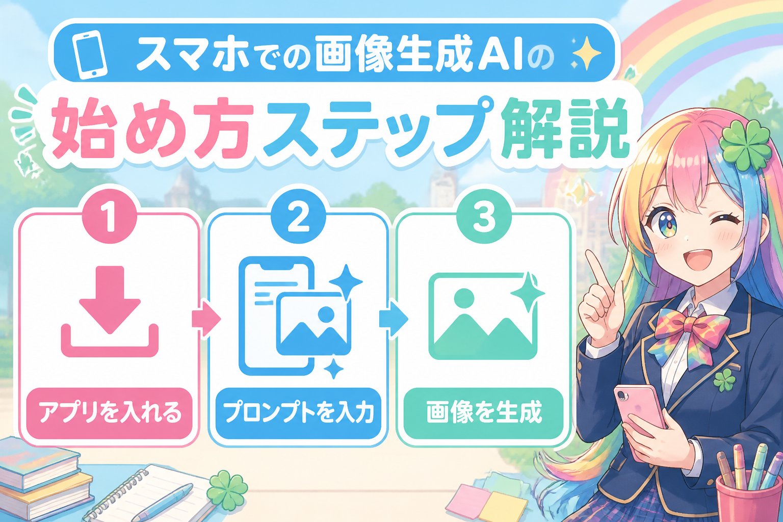 AI画像生成 スマホでの画像生成AIの始め方ステップ解説