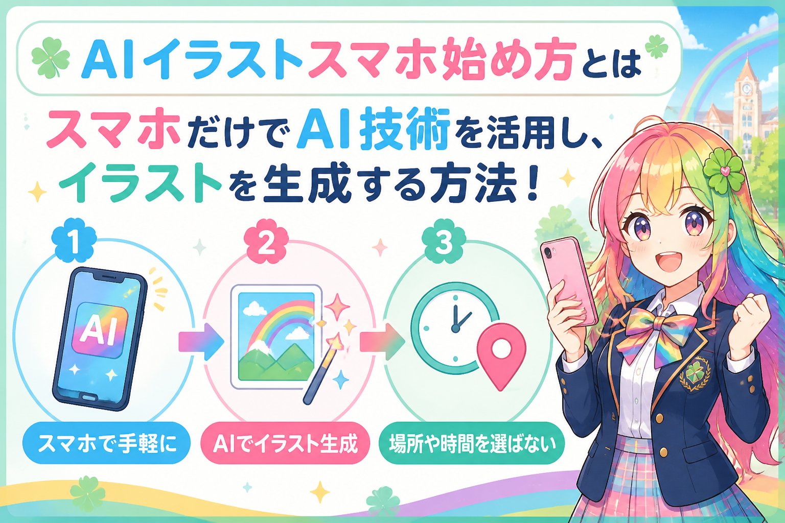 AI画像生成 AIイラストスマホ始め方とは、スマートフォンだけで手軽にAI技術を活用し、イラストを生成する方法のことです。初心者でも簡単に始められ、場所や時間を選ばず創作活動が可能です。